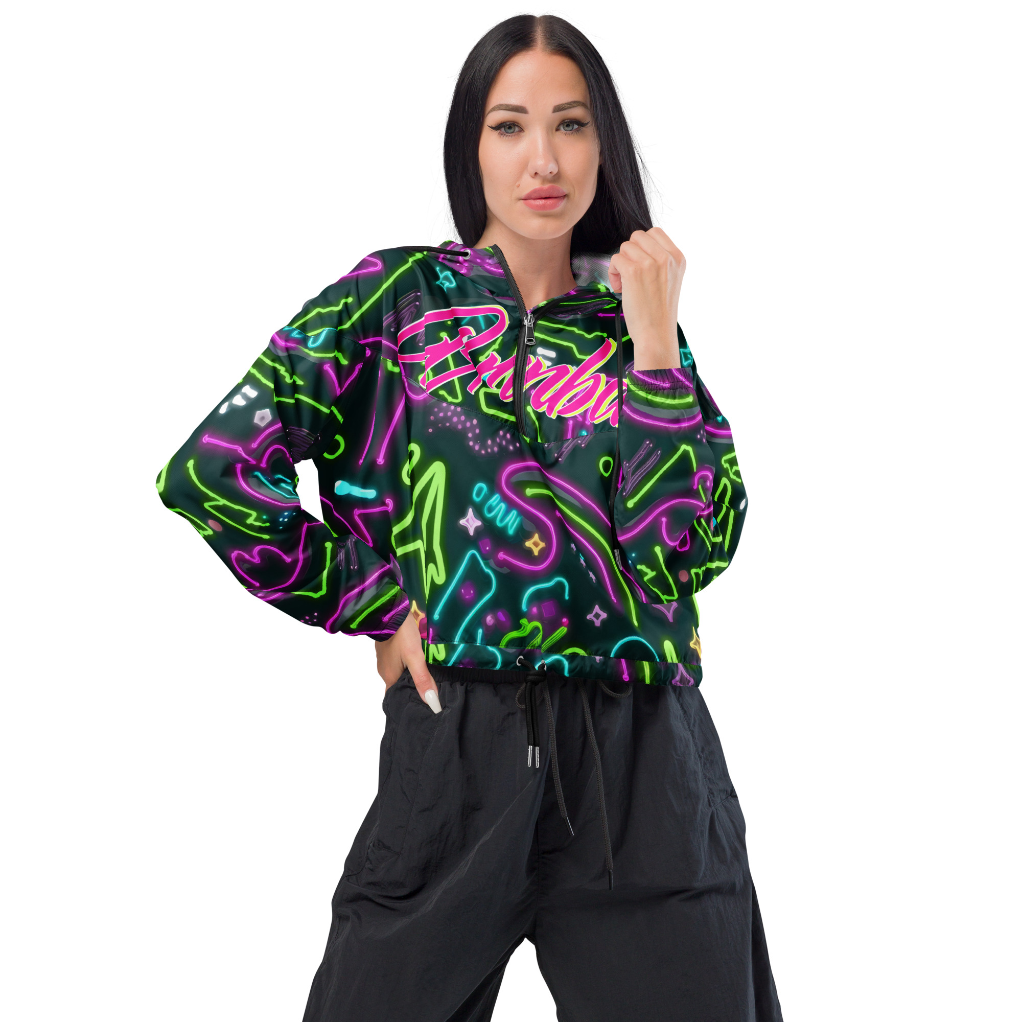 cropped windbreaker