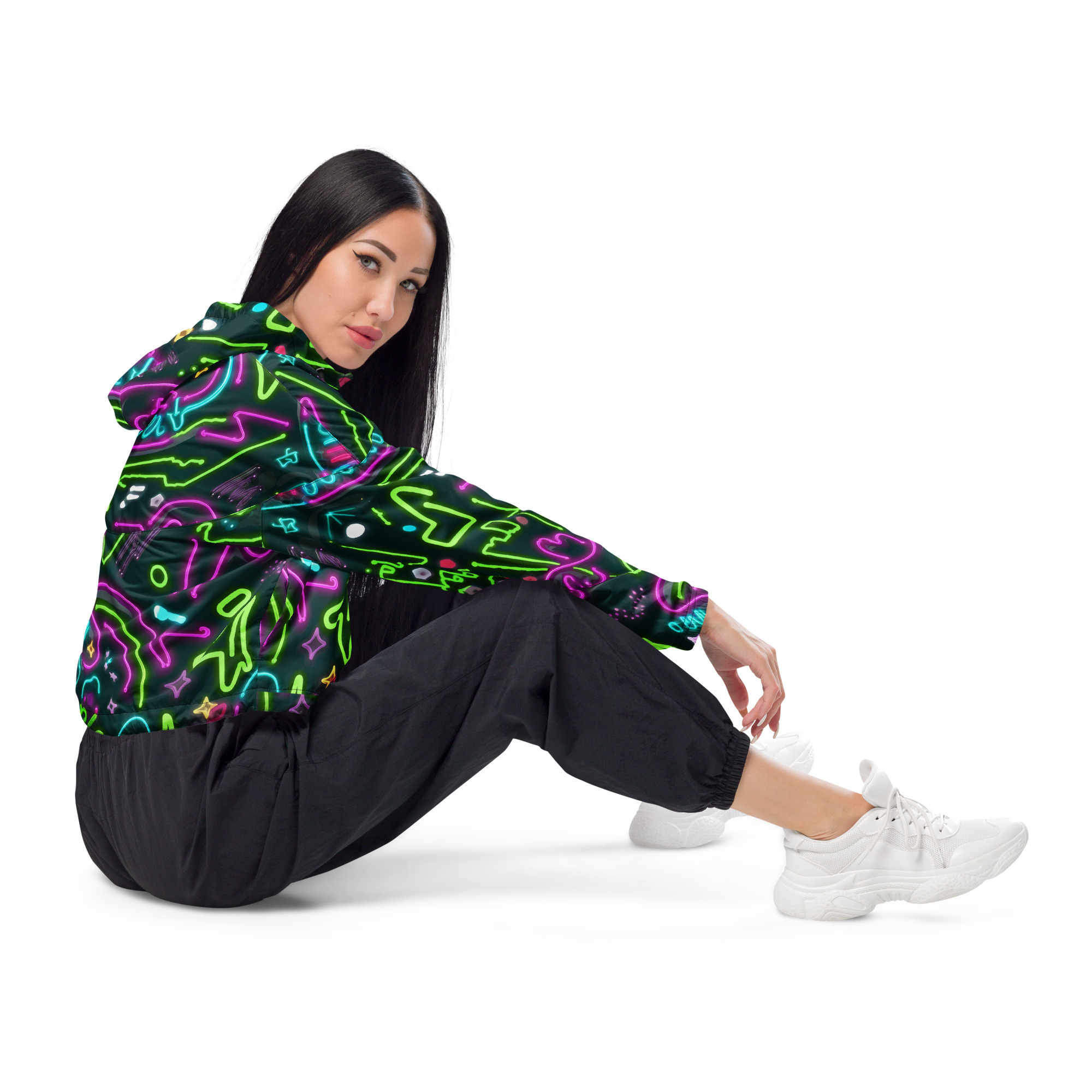 cropped windbreaker
