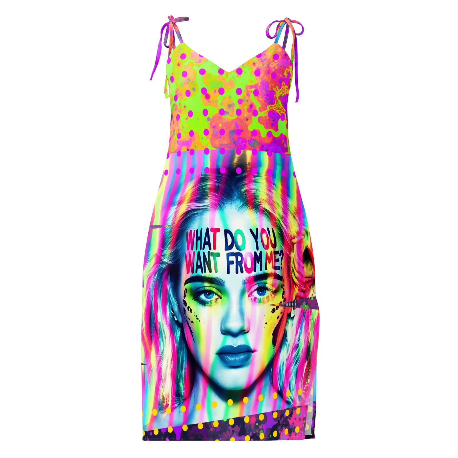 Tie-Strap Midi Dress