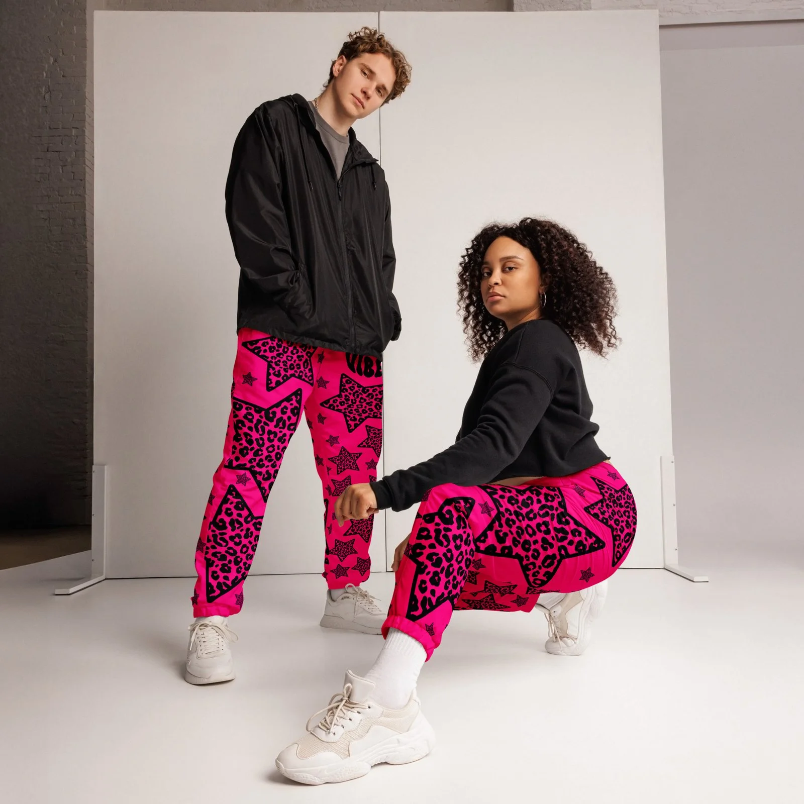 all-over-print-unisex-track-pants-black-front-68cabbc7bdf38.jpg Fashion Fuchsia Pink Pants